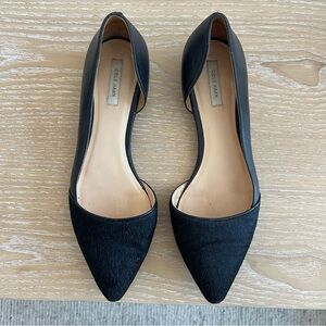 Cole Haan Women's Amalia Black Pointed Toe D’Orsay Flats Shoes